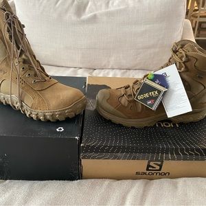 Rocky and Salomon boots and a free pair of Danners.